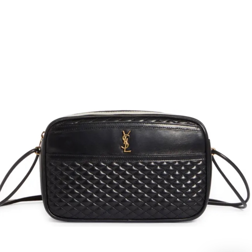Saint Laurent Black Quilted Shoulder Bag